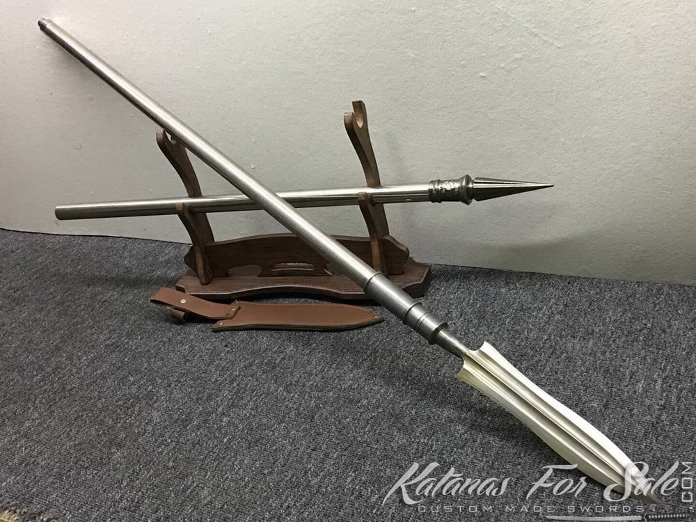 1060 Carbon Steel Tactical Spear for Sale - Katanas For Sale